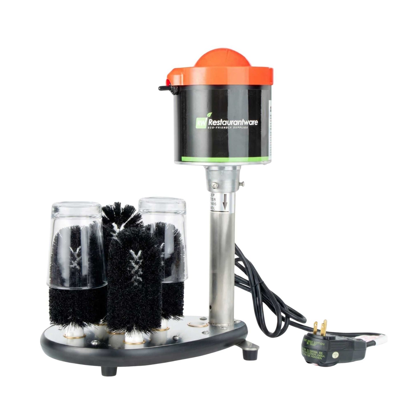 Clean Tek Professional Upright 5-Brush Electric Glass Washer - Heavy Duty - 1 count box