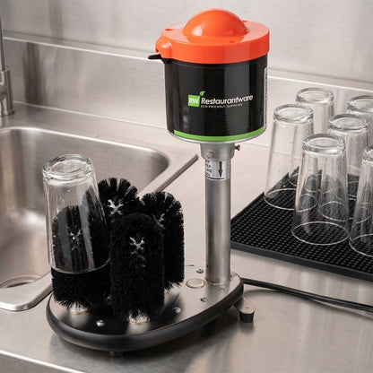 Clean Tek Professional Upright 5-Brush Electric Glass Washer - Heavy Duty - 1 count box