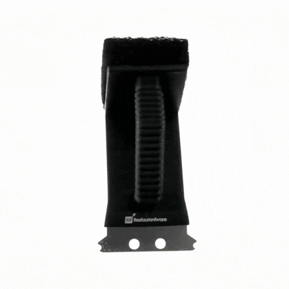 Met Lux Handheld Grill Brush / Scraper - with Scouring Pad - 4 1/2" - 1 count box