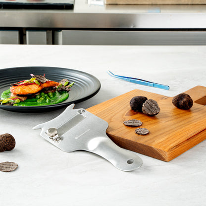 Met Lux Stainless Steel Truffle Slicer / Chocolate Shaver - 8 1/4" x 3 1/2" - 1 count box