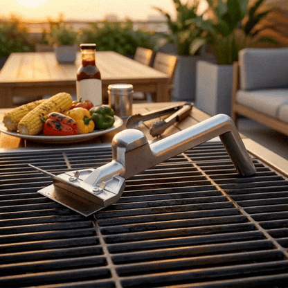 Met Lux Aluminum Grill Scraper - Heavy Duty - 16" - 1 count box