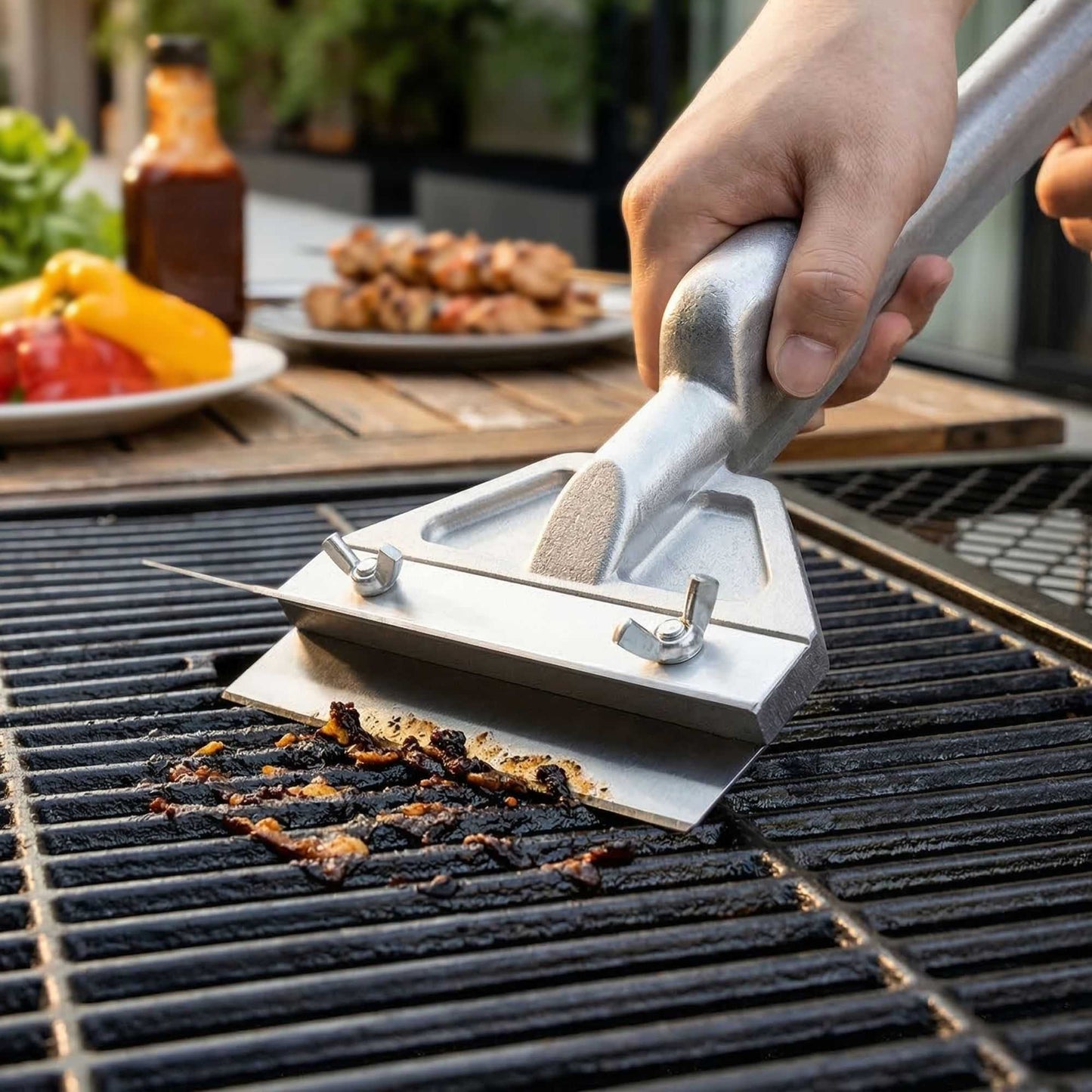 Met Lux Aluminum Grill Scraper - Heavy Duty - 16" - 1 count box