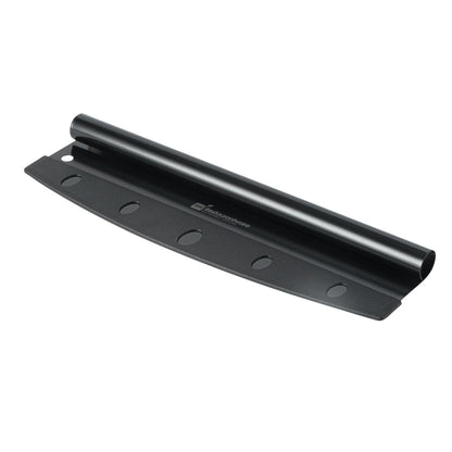 Met Lux Black Stainless Steel Pizza Cutter / Rocker - with Cover - 13 3/4" x 3 1/2" - 1 count box