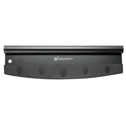 Met Lux Black Stainless Steel Pizza Cutter / Rocker - with Cover - 13 3/4" x 3 1/2" - 1 count box