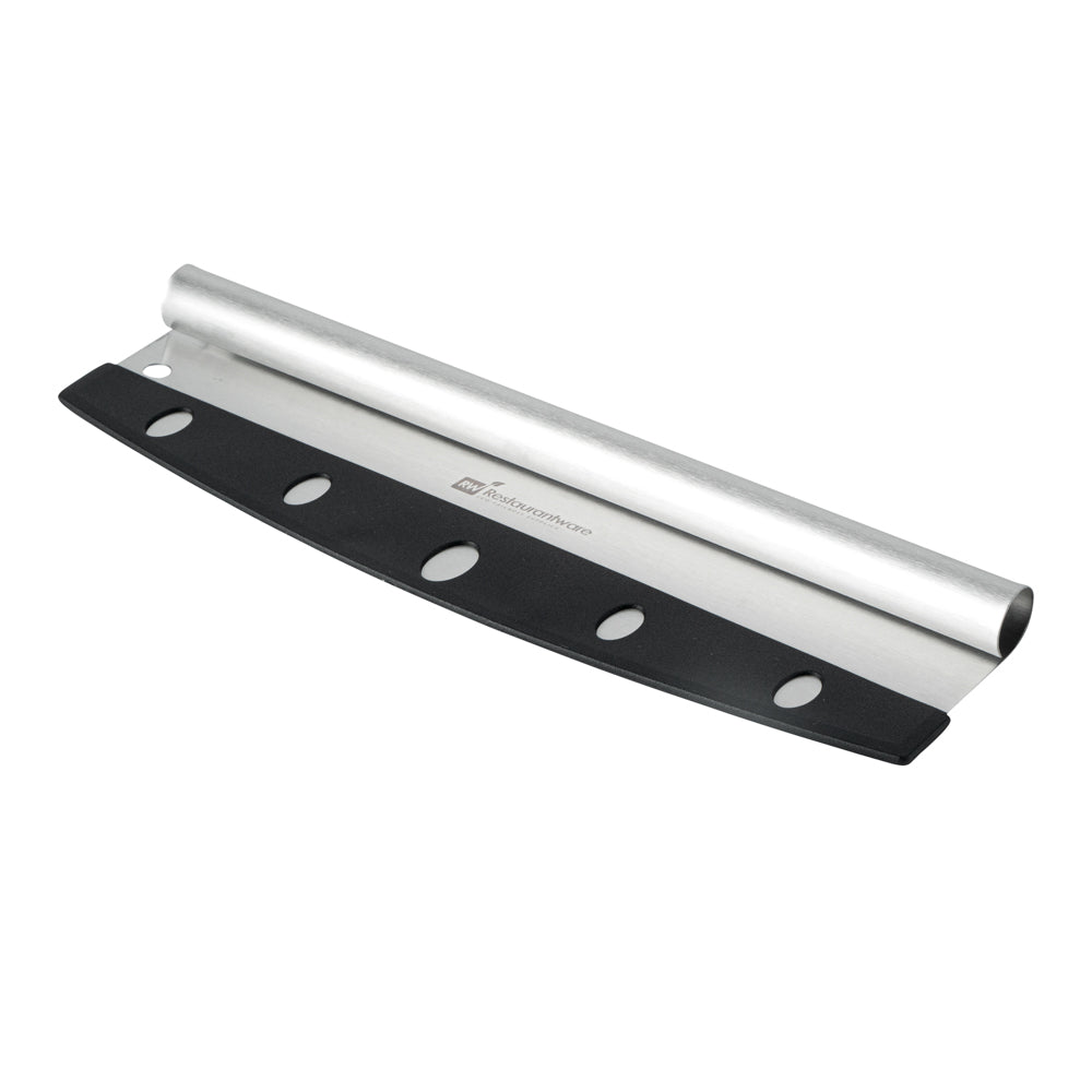 Met Lux Stainless Steel Pizza Cutter / Rocker - with Cover - 13 3/4" x 3 1/2" - 1 count box