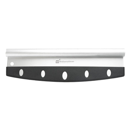 Met Lux Stainless Steel Pizza Cutter / Rocker - with Cover - 13 3/4" x 3 1/2" - 1 count box