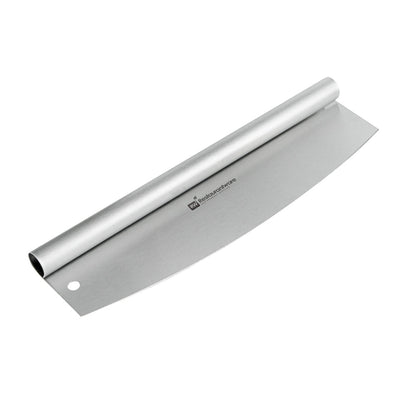 Met Lux Stainless Steel Pizza Cutter / Rocker - with Cover - 13 3/4" x 3 1/2" - 1 count box