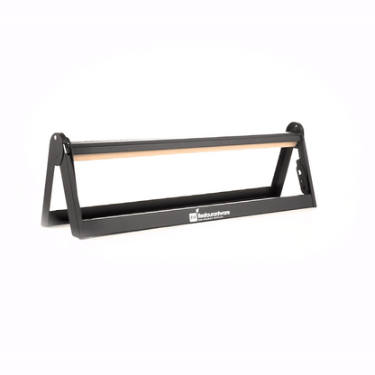 Chef 101 Black Steel Paper Cutter / Dispenser - with Serrated Blade, Fits 24" Roll - 1 count box