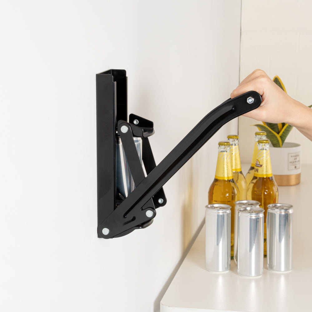 Met Lux Black Metal Can Crusher - for 12 / 16 oz Cans, Wall Mount - 1 count box