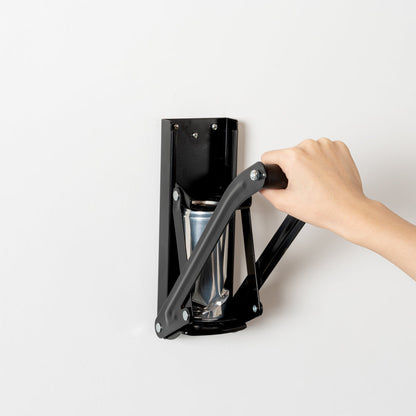 Met Lux Black Metal Can Crusher - for 12 / 16 oz Cans, Wall Mount - 1 count box