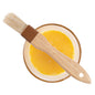 Pastry Tek Natural Wood 1" Wide Pastry / Basting Brush - with Boar Bristles - 8 1/2" - 1 count box