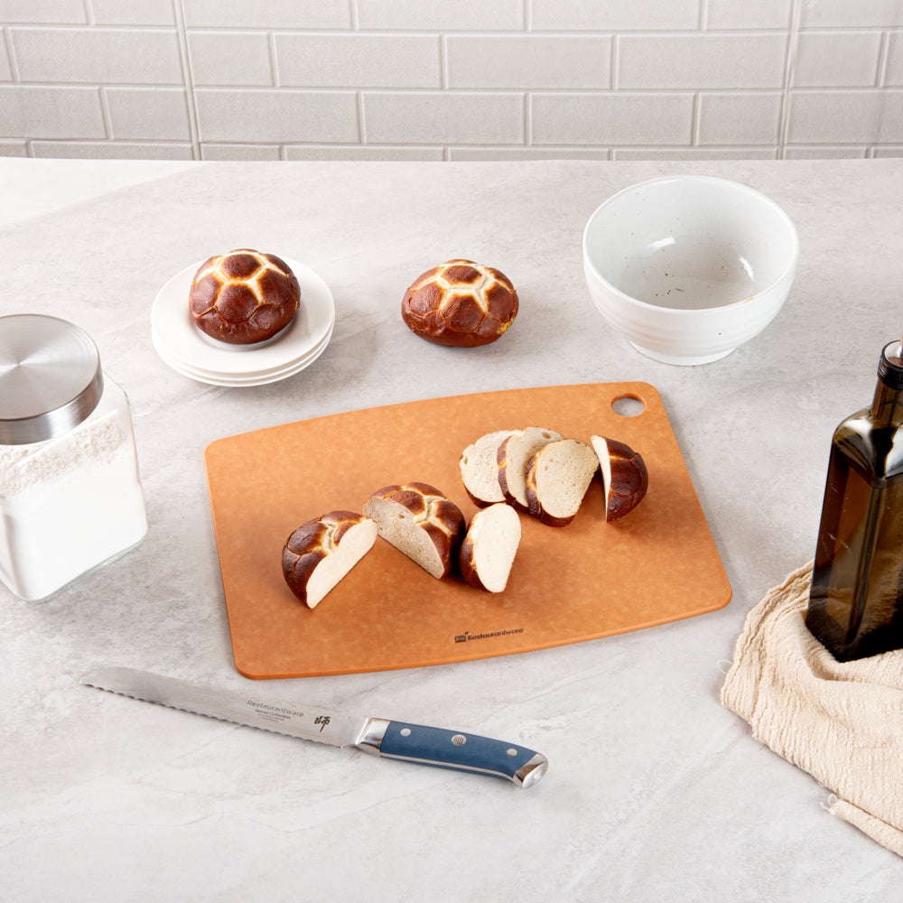 Nature Tek Kraft Wood Fiber Cutting Board - 14 1/2" x 10 3/4" - 1 count box