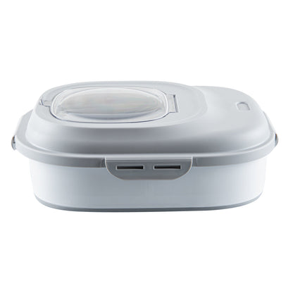 Chef 101 Gray Plastic Collapsible Storage Container - 17 3/4" x 13" x 14 3/4" - 1 count box