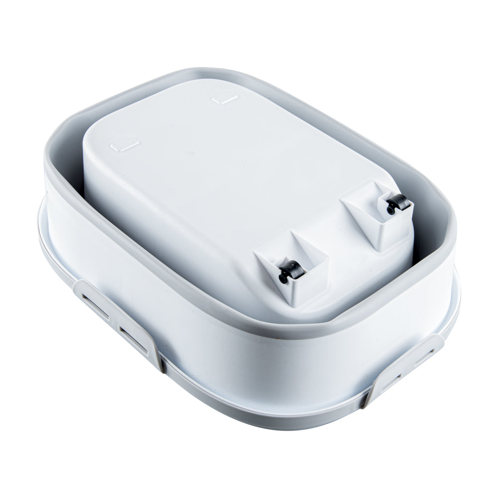 Chef 101 Gray Plastic Collapsible Storage Container - 17 3/4" x 13" x 14 3/4" - 1 count box