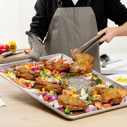 Met Lux Aluminum Full Size Baking Sheet - Heavy Duty - 26" x 18" - 1 count box