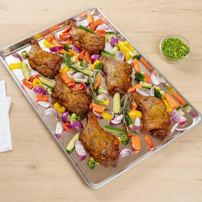 Met Lux Aluminum Full Size Baking Sheet - Heavy Duty - 26" x 18" - 1 count box