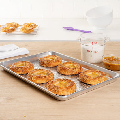 Met Lux Aluminum Half Size Baking Sheet - Perforated, Heavy Duty - 18" x 13" - 1 count box