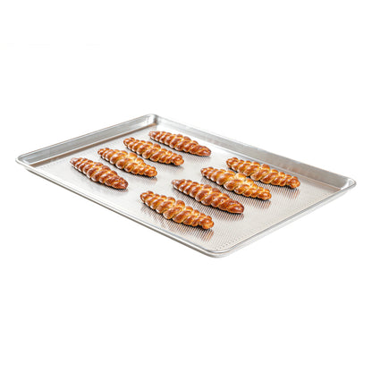 Met Lux Aluminum Full Size Baking Sheet - Perforated, Heavy Duty - 26" x 18" - 1 count box