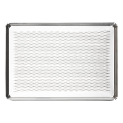 Met Lux Aluminum Full Size Baking Sheet - Perforated, Heavy Duty - 26" x 18" - 1 count box
