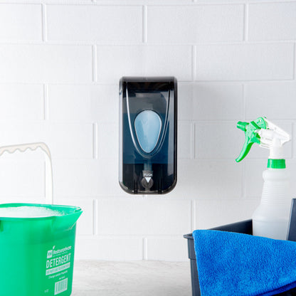 Clean Tek Professional 33 oz Black Manual Soap Dispenser - for Gel or Liquid Soap - 1 count box