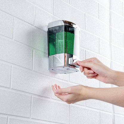 Clean Tek Professional 24 oz Smoked Gray Manual Soap Dispenser - for Gel or Liquid Soap - 1 count box