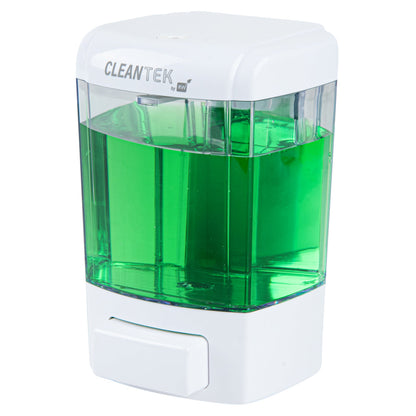 Clean Tek Professional 24 oz White Manual Soap Dispenser - for Gel or Liquid Soap - 1 count box