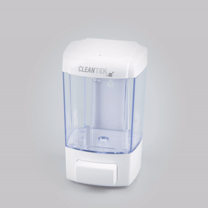 Clean Tek Professional 24 oz White Manual Soap Dispenser - for Gel or Liquid Soap - 1 count box