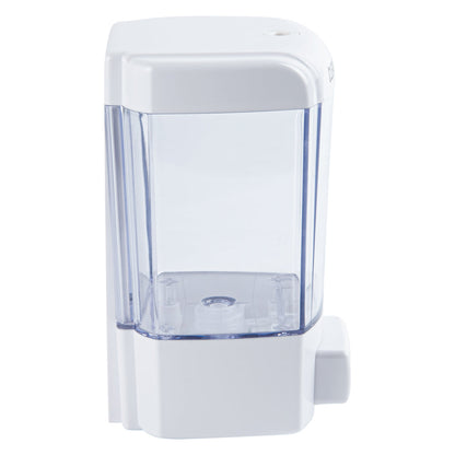 Clean Tek Professional 24 oz White Manual Soap Dispenser - for Gel or Liquid Soap - 1 count box