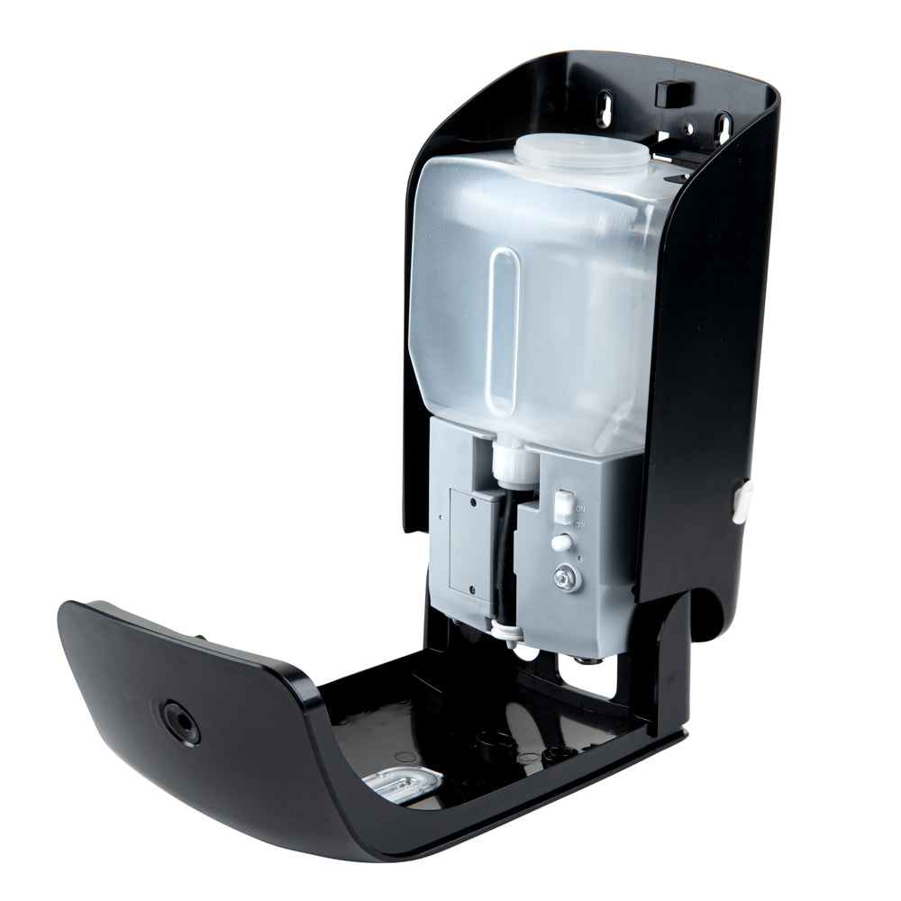 Clean Tek Professional 33 oz Black Automatic Soap Dispenser - for Liquid Soap - 1 count box