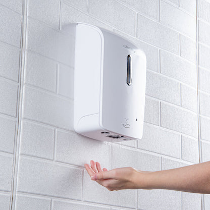 Clean Tek Professional 33 oz White Automatic Soap Dispenser - for Liquid Soap - 1 count box
