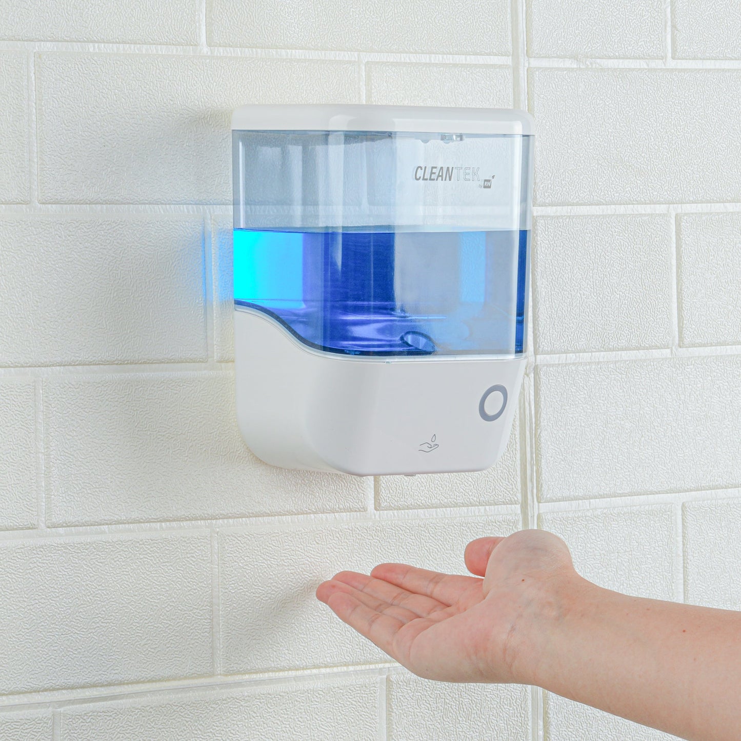 Clean Tek Professional 34 oz Arctic Blue Automatic Soap Dispenser - for Liquid Soap - 1 count box