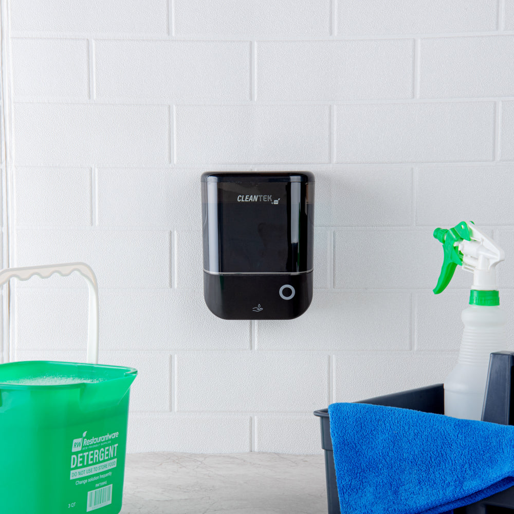 Clean Tek Professional 34 oz Black Automatic Soap Dispenser - for Liquid Soap - 1 count box