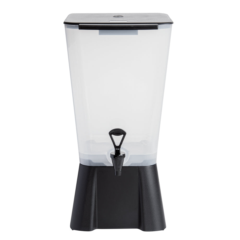 Bev Tek 5 gal Black Beverage Dispenser - 12 1/2" x 11" x 22" - 1 count box