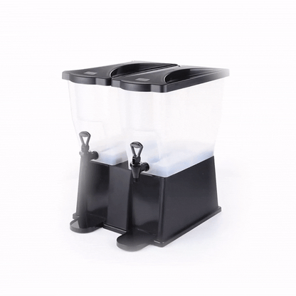 Bev Tek 6 gal Black Double Beverage Dispenser - 16" x 16" x 21" - 1 count box