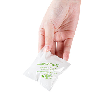 Delivery Tek Plastic Shipping Ice Pack - 2 3/4" x 2 1/2" - 100 count box
