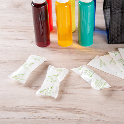 Delivery Tek Plastic Shipping Ice Pack - 5 3/4" x 2 1/2" - 100 count box
