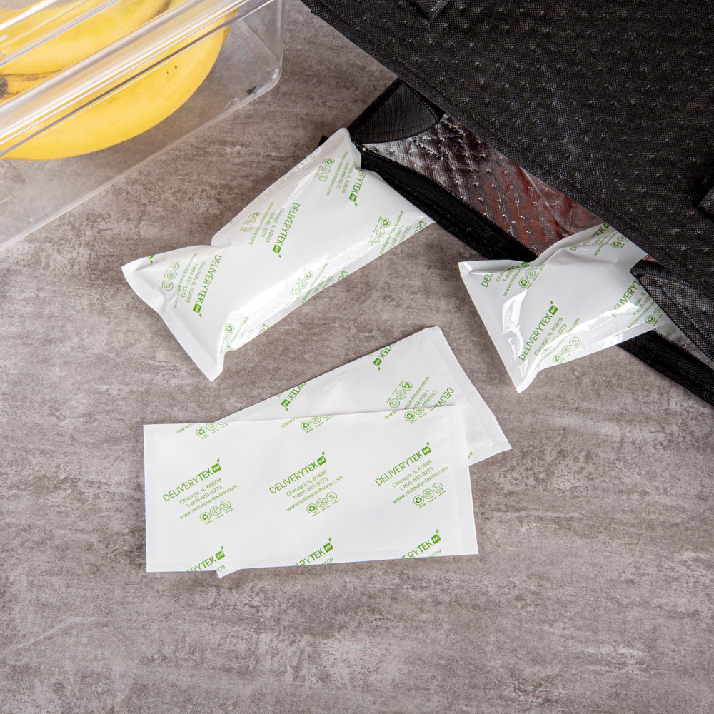 Delivery Tek Plastic Shipping Ice Pack - 7 3/4" x 3 3/4" - 100 count box