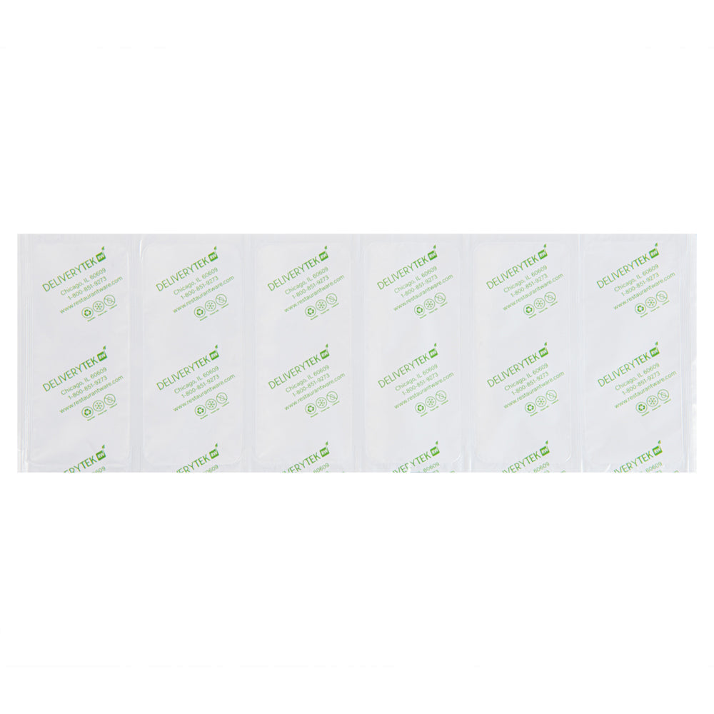 Delivery Tek Plastic Shipping Ice Pack - 1 x 6 Cells - 15 1/4" x 5 3/4" - 10 count box
