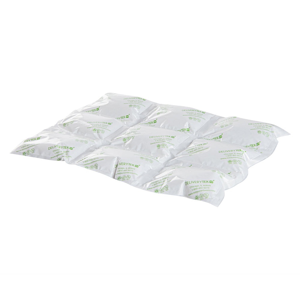 Delivery Tek Plastic Shipping Ice Pack - 3 x 3 Cells - 15 1/4" x 11 1/2" - 10 count box