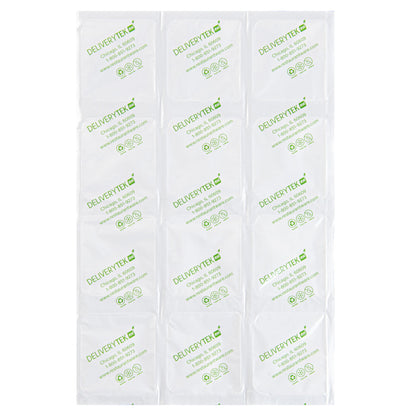 Delivery Tek Plastic Shipping Ice Pack - 3 x 4 Cells - 11 1/2" x 7 3/4" - 100 count box