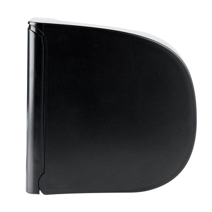 Clean Tek Professional Black Plastic Standard Toilet Paper Dispenser - Double Roll - 10 1/2" x 6 1/4" x 6 1/4" - 1 count box