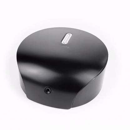 Clean Tek Professional Black Plastic Toilet Paper Dispenser - 11 1/2" x 5 1/4" x 11 3/4" - 1 count box
