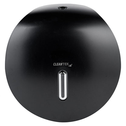 Clean Tek Professional Black Plastic Toilet Paper Dispenser - 11 1/2" x 5 1/4" x 11 3/4" - 1 count box