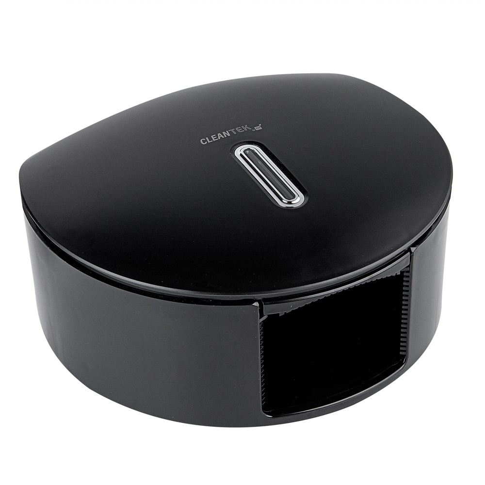 Clean Tek Professional Black Plastic Toilet Paper Dispenser - 11 1/2" x 5 1/4" x 11 3/4" - 1 count box