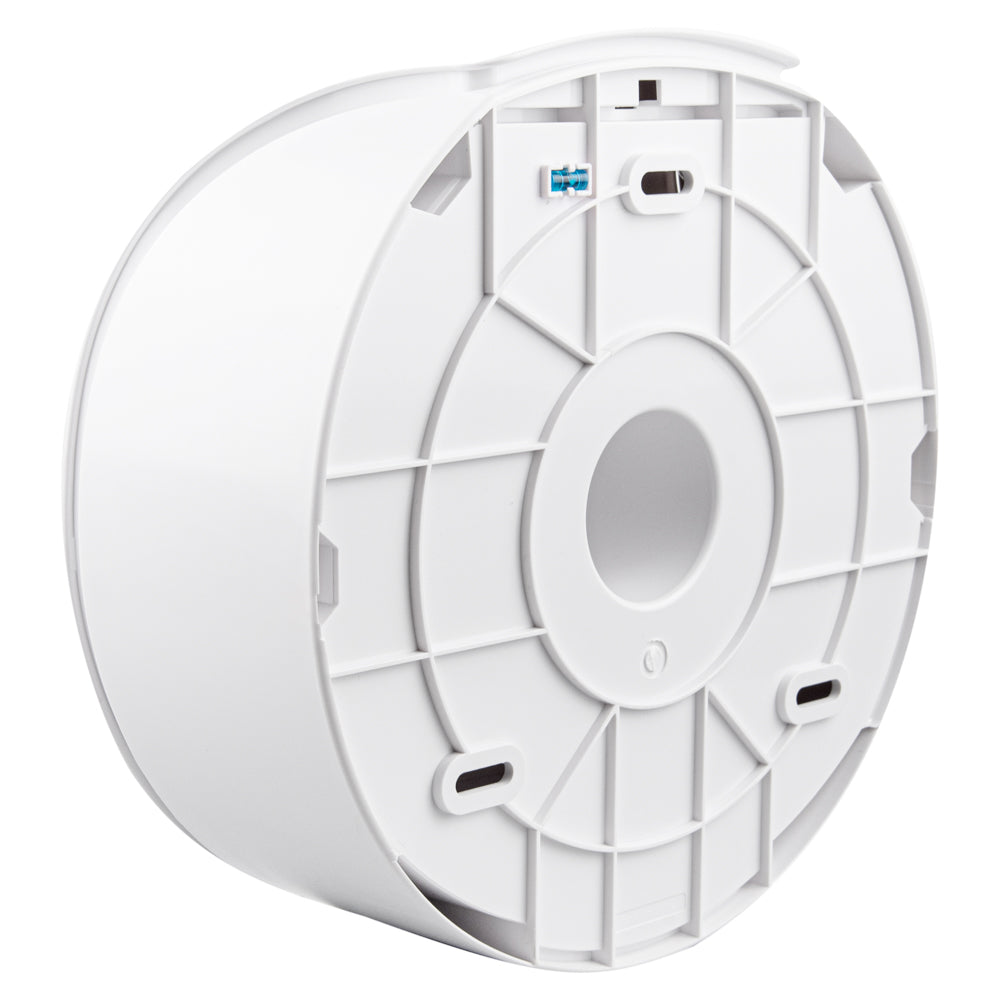 Clean Tek Professional White Plastic Toilet Paper Dispenser - 11 1/2" x 5 1/4" x 11 3/4" - 1 count box