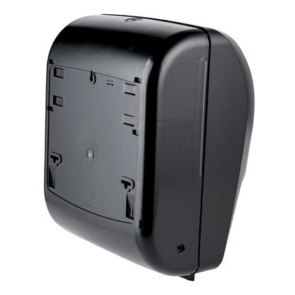 Clean Tek Professional Black Plastic 8" Automatic Paper Towel Roll Dispenser - 12" x 8 3/4" x 15 1/2" - 1 count box