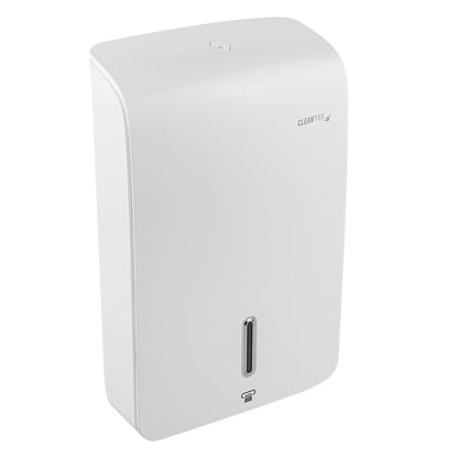 Clean Tek Professional White Plastic C-Fold / M-Fold Paper Towel Dispenser - 10 3/4" x 4 1/4" x 16 3/4" - 1 count box