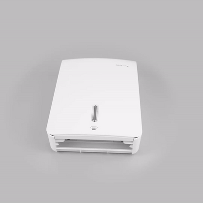Clean Tek Professional White Plastic C-Fold / M-Fold Paper Towel Dispenser - 10 3/4" x 4 1/4" x 16 3/4" - 1 count box