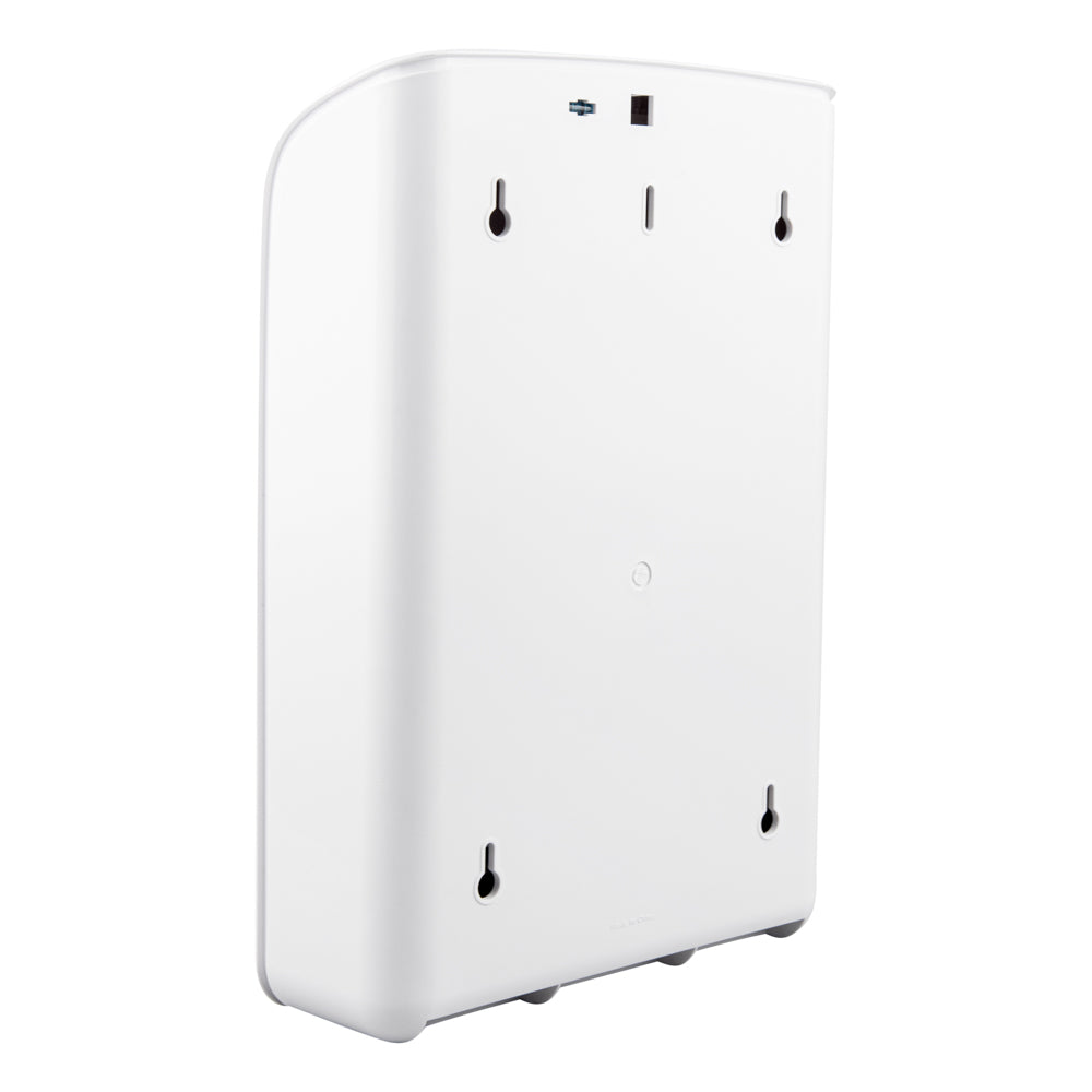 Clean Tek Professional White Plastic C-Fold / M-Fold Paper Towel Dispenser - 10 3/4" x 4 1/4" x 16 3/4" - 1 count box
