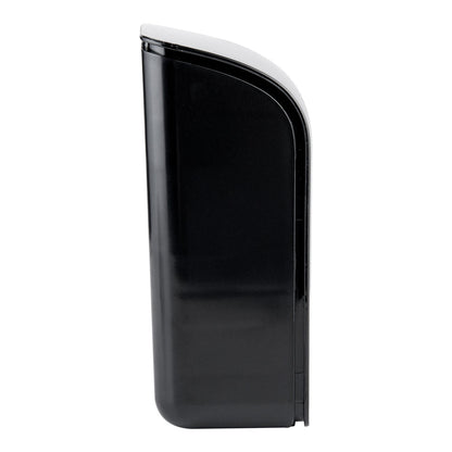 Clean Tek Professional Black Plastic M-Fold Paper Towel Dispenser - 10 3/4" x 3 1/2" x 8 3/4" - 1 count box